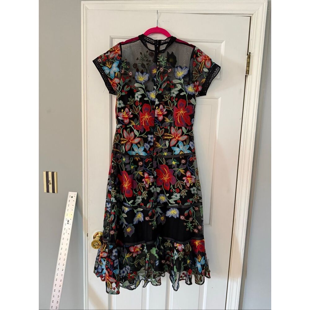 NWOT Anthropologie Vone Janine Embroidered Midi Dress - Picture 6 of 10